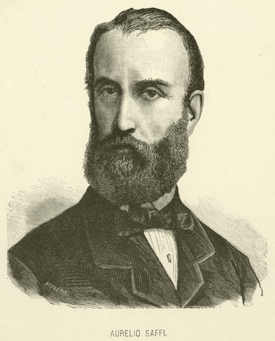 Aurelio Saffi (kaiverrus) tekijältä Italian School
