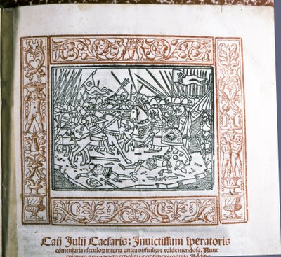 CAESAR Gaius Iulius: Caesarin teoksesta "Commentarii de Bello Gallico", n. 15..., n. 1511 (pienoiskuva). tekijältä Italian School