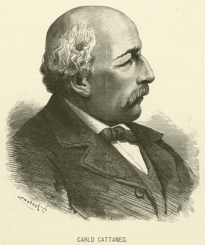Carlo Cattaneo (kaiverrus) tekijältä Italian School