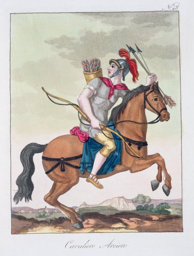 Ratsuväkijousimies, LAntica Roma, 1825 tekijältä Italian School