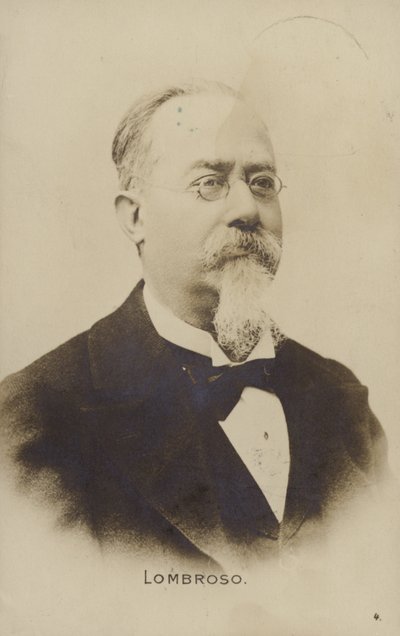 Cesare Lombroso (1835-1909), italialainen lääkäri ja kriminologi tekijältä Italian School