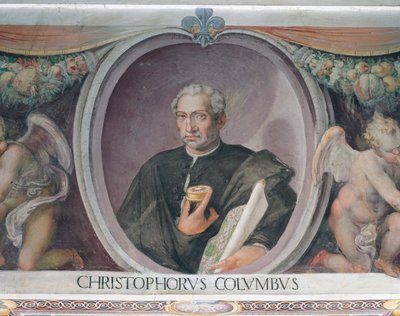 Christopher Columbus, Sala del Mappamondossa tekijältä Italian School