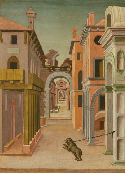 Kaupunkinäkymä (maalaus) tekijältä Italian School