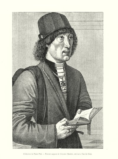 Pittin palatsin kokoelma, Giovanni Bandinin oletettu muotokuva, Van der Goesin ansiota (kaiverrus) tekijältä Italian School