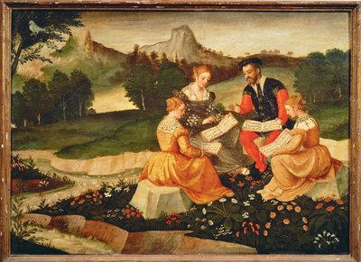 Konsertti maassa: (maalaus kankaalle) tekijältä Italian School