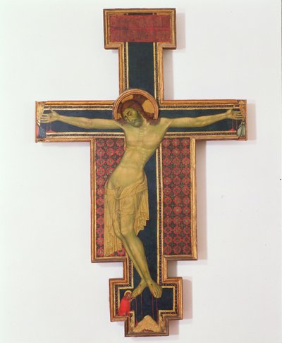 Krusifiksi (tempera puussa) tekijältä Italian School