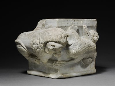 Kihlakaupunki leijonan ja basiliskin kanssa, 1175-1200 tekijältä Italian School