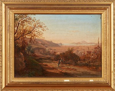 Figuurit polulla, Pianura Di Bagno (öljy aluksella) tekijältä Italian School