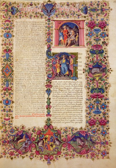 Fol.167r Ensimmäinen Chronicles Book of Chronicles, Borso d