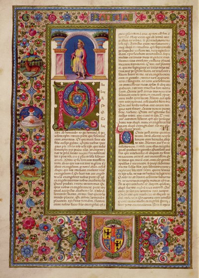 Fol.195v Kirje St. Paulilta Cortinalle, Borso d