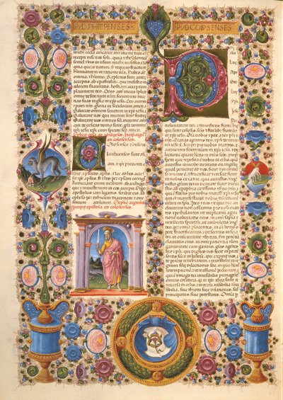 Fol.204v Pyhän Paavalin kirje kolossalaisille, Borso d