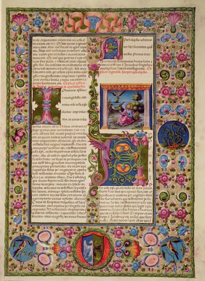 Fol.236r Ilmestyskirjan avaus Borso d