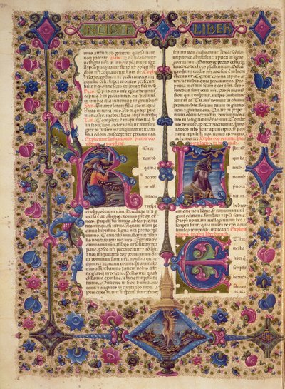 Fol.52v Profeetta Baruchin kirjan avaus Borso d