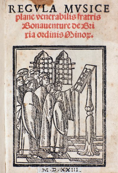 Etukappale Bonaventura da Brescian Regula musicasta (n. 1452–1517) tekijältä Italian School