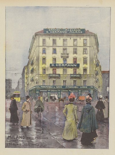 G Hermann (väri litho) tekijältä Italian School