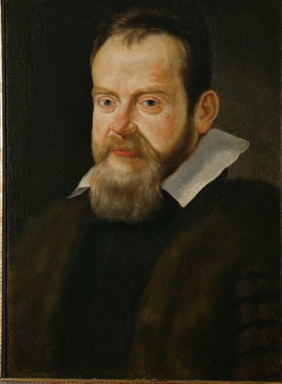 Galileo Galilei, tähtitieteilijä ... (maalaus kankaalle) tekijältä Italian School