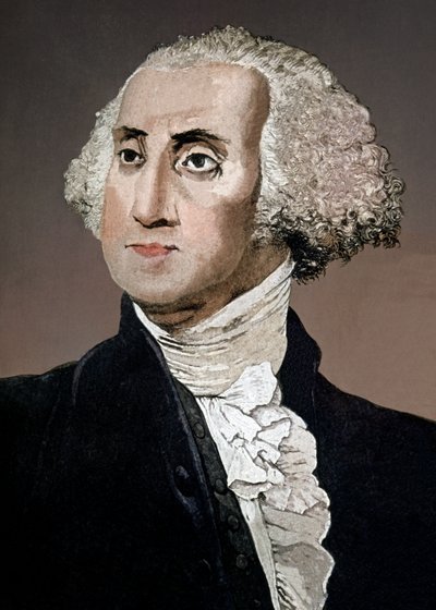 George Washington, noin 1880 (kaiverrus). tekijältä Italian School