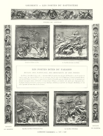 Ghiberti, Les Portes du Baptistere, Lorenzo Ghiberti tekijältä Italian School