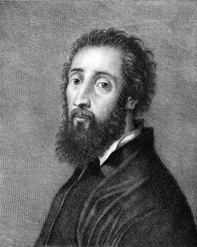 Giulio Romano, italialainen taidemaalari ja arkkitehti (kaiverrus) tekijältä Italian School