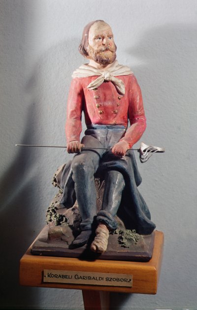 Giuseppe Garibaldi (1807-82), n. 1860 (maalattu terrakotta) tekijältä Italian School