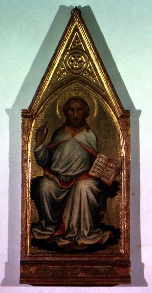 Isä Jumalan siunaus (tempera paneelissa) tekijältä Italian School