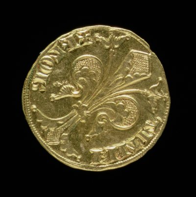 Kultainen florin (kääntöpuoli), jossa fleur de lys, Florentine, 1252 (kääntöpuoli katso 83494) tekijältä Italian School