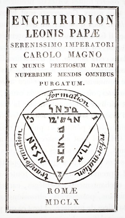 Paavi Leo III:n grimoire tekijältä Italian School