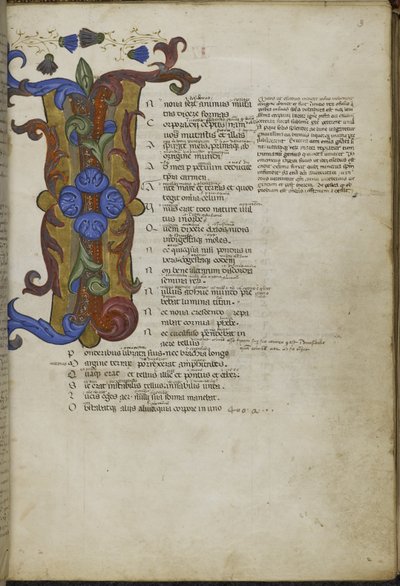 Harley 2769, f.3 Koristeltu alkukirjain 
