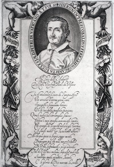 Hieronymus Frescobaldi, kaiverrus Christian Sas tekijältä Italian School