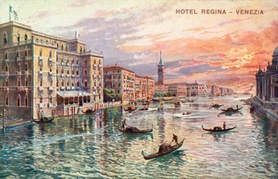 Hotel Regina, Venetsia (värilitro) tekijältä Italian School