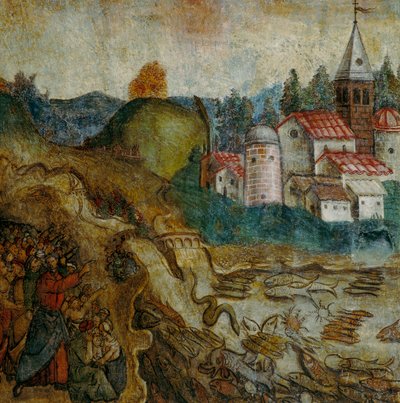 Meri kuivuu, yksityiskohta Johanneksen ilmestyksestä tekijältä Italian School