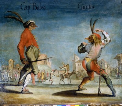 Italialaiset naamiot Commedia dell