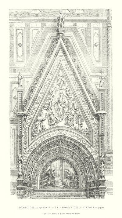 Jacopo della Quercia, Vyön madonna tekijältä Italian School