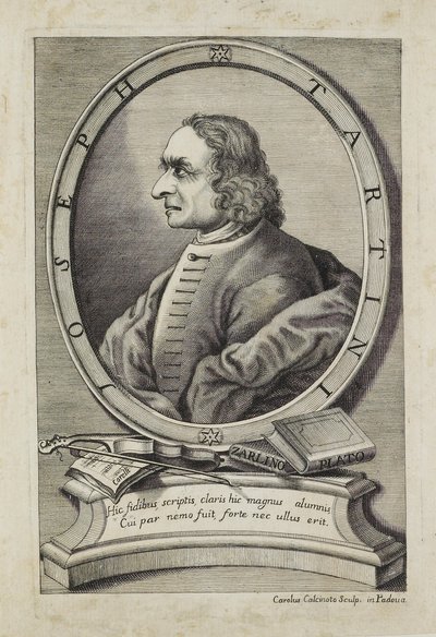 Joseph Tartini, kaiverrus Carlo Calcinotto (fl.1763), n.1763 tekijältä Italian School