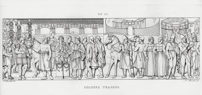 La Colonna Trajana, Trajanuksen pylväs (kaiverrus) tekijältä Italian School