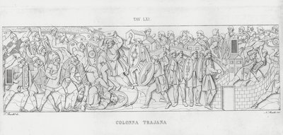 La Colonna Trajana, Trajanuksen pylväs (kaiverrus) tekijältä Italian School