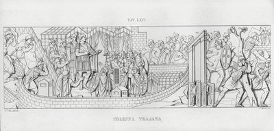 La Colonna Trajana, Trajanuksen pylväs (kaiverrus) tekijältä Italian School