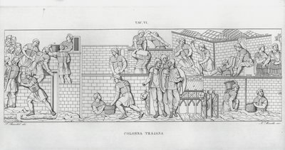 Trajanuksen pylväs, Trajanuksen pylväs (kaiverrus) tekijältä Italian School