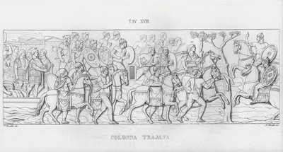 Trajanuksen pylväs, Trajanuksen pylväs (kaiverrus) tekijältä Italian School