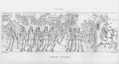 Trajanuksen pylväs, Trajanuksen pylväs (kaiverrus) tekijältä Italian School