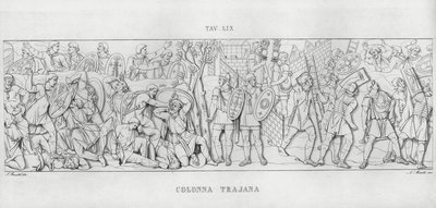 Trajanuksen pylväs, Trajanuksen pylväs (kaiverrus) tekijältä Italian School