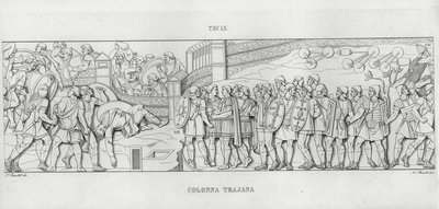 Trajanuksen pylväs, Trajanuksen pylväs (kaiverrus) tekijältä Italian School