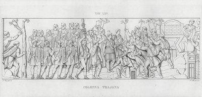 Trajanuksen pylväs, Trajanuksen pylväs (kaiverrus) tekijältä Italian School