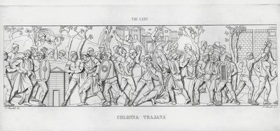Trajanuksen pylväs, Trajanuksen pylväs (kaiverrus) tekijältä Italian School