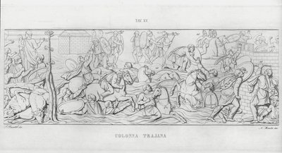 La Colonna Trajana, Trajanuksen pylväs (kaiverrus) tekijältä Italian School