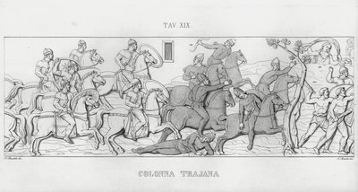La Colonna Trajana, Trajanuksen pylväs (kaiverrus) tekijältä Italian School