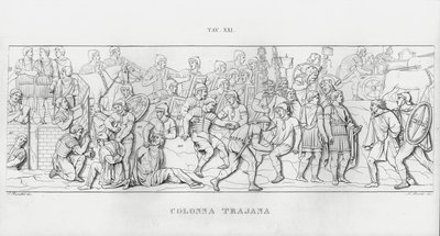 La Colonna Trajana, Trajanuksen pylväs (kaiverrus) tekijältä Italian School