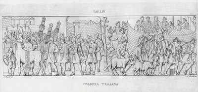 La Colonna Trajana, Trajanuksen pylväs (kaiverrus) tekijältä Italian School