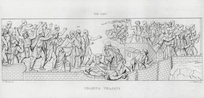 La Colonna Trajana, Trajanuksen pylväs (kaiverrus) tekijältä Italian School