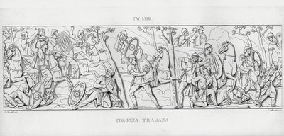 La Colonna Trajana, Trajanuksen pylväs (kaiverrus) tekijältä Italian School